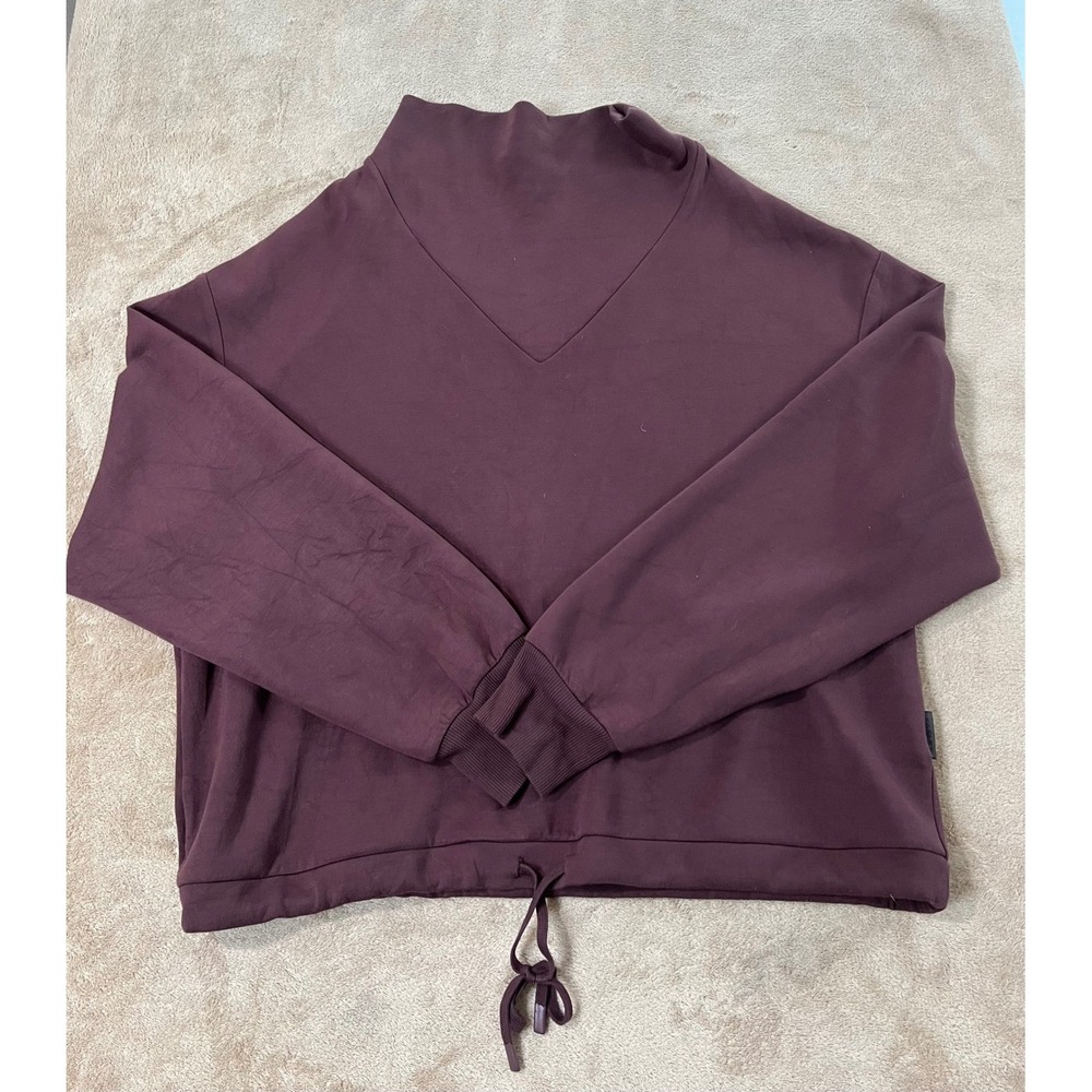 Varley Betsy Sweat Doublesoft Sweatshirt Women's XL Purple Cowl Neck L/S EUC